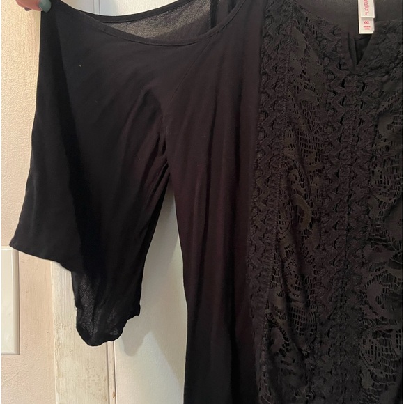 xhilaration cold shoulder top size xxl - Picture 3 of 7